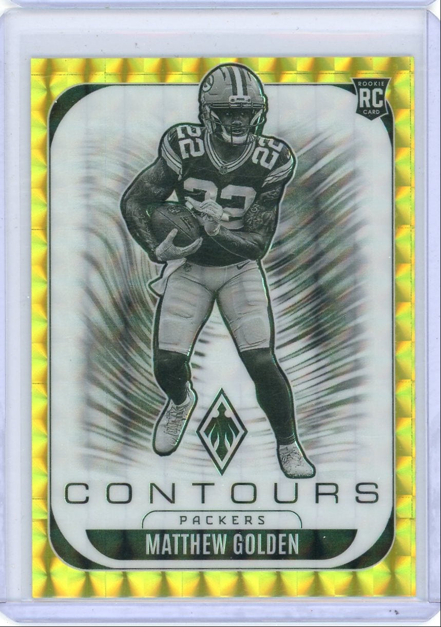 Matthew Golden 2025 Panini Phoenix Contours gold rc #'d 006/149
