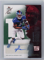 Malik Nabers 2025 Topps Signature Class Football Autograph #'d 004/150
