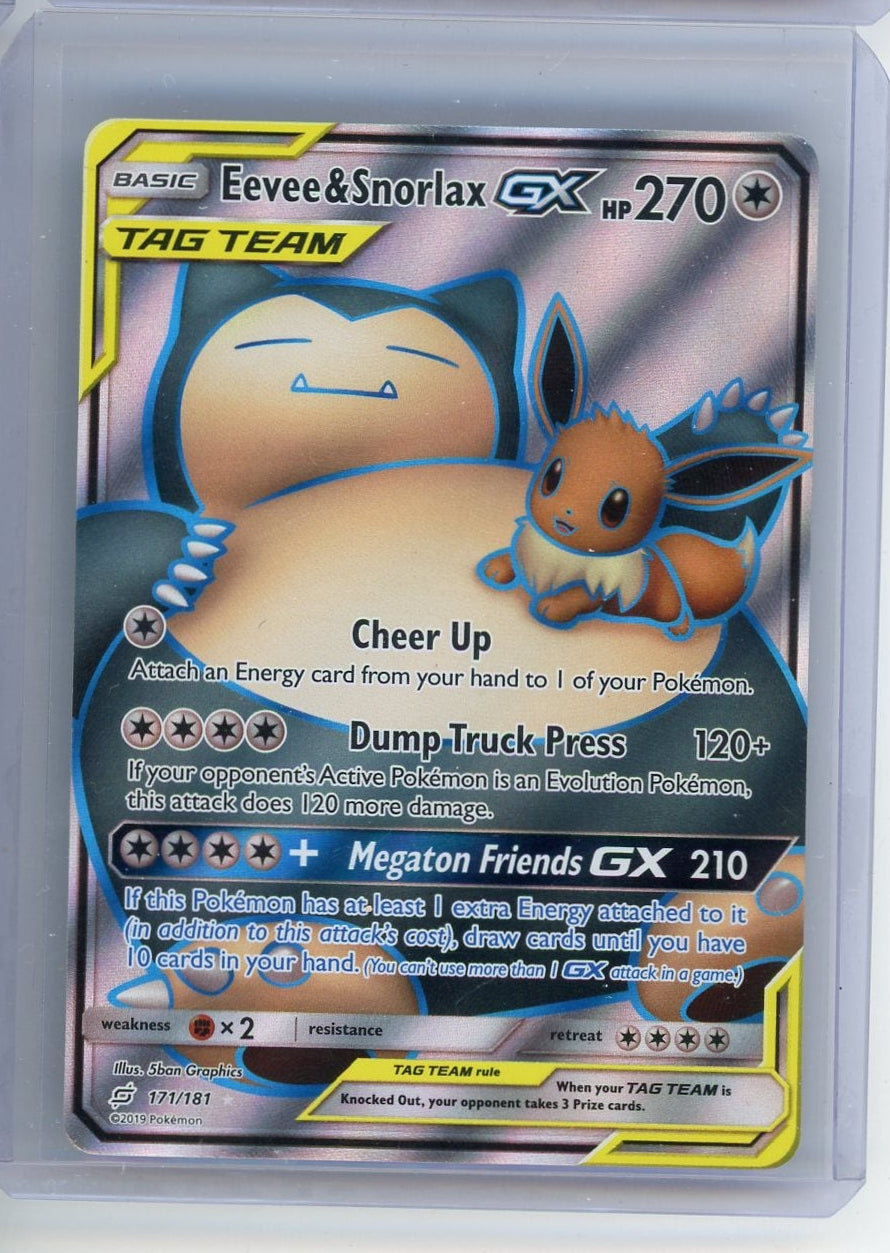 Eevee & Snorlax GX Pokémon Team Up Full-Art #171/181