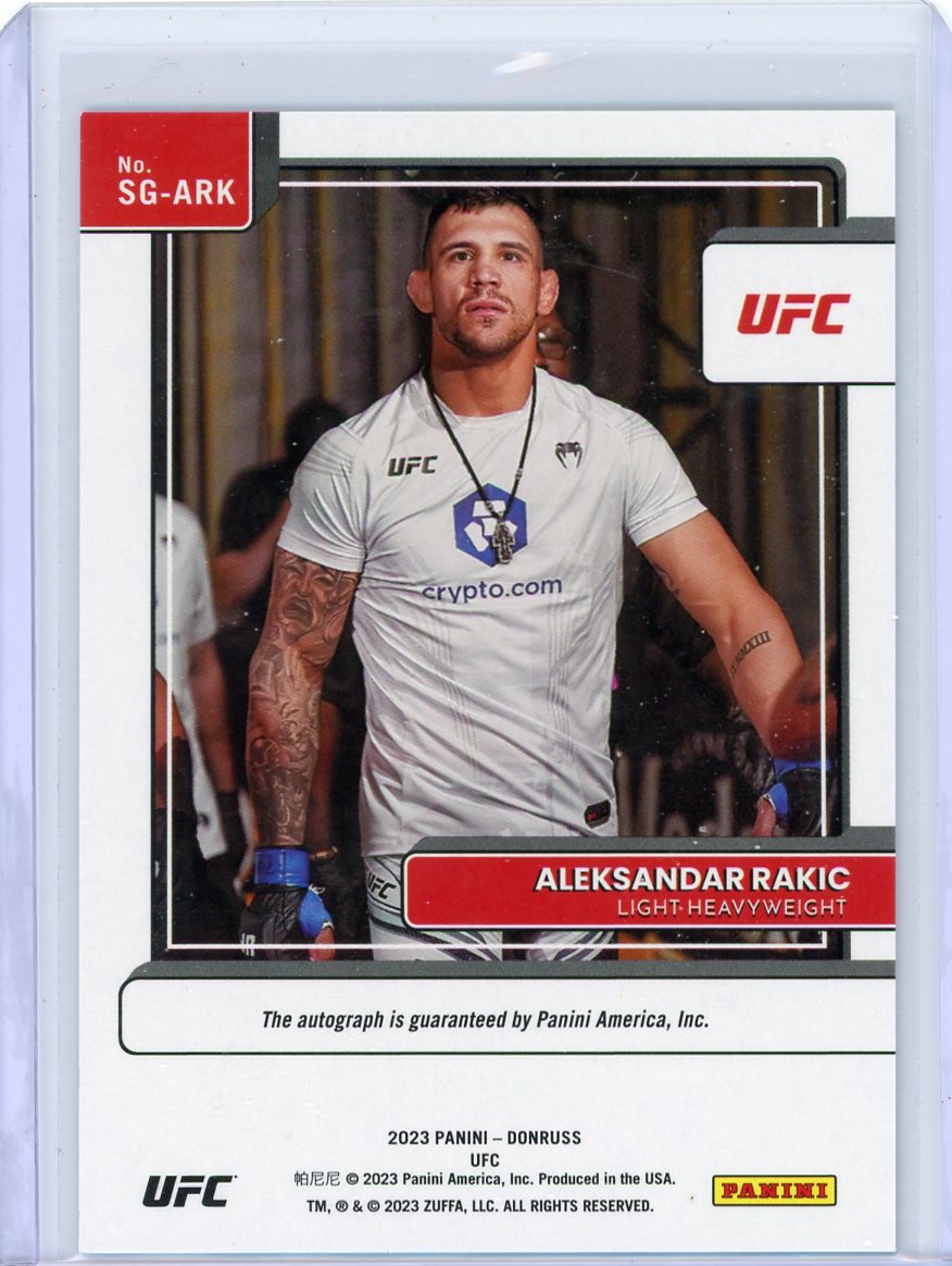 Aleksandar Rakic 2023 Panini Donruss Signature Series autograph