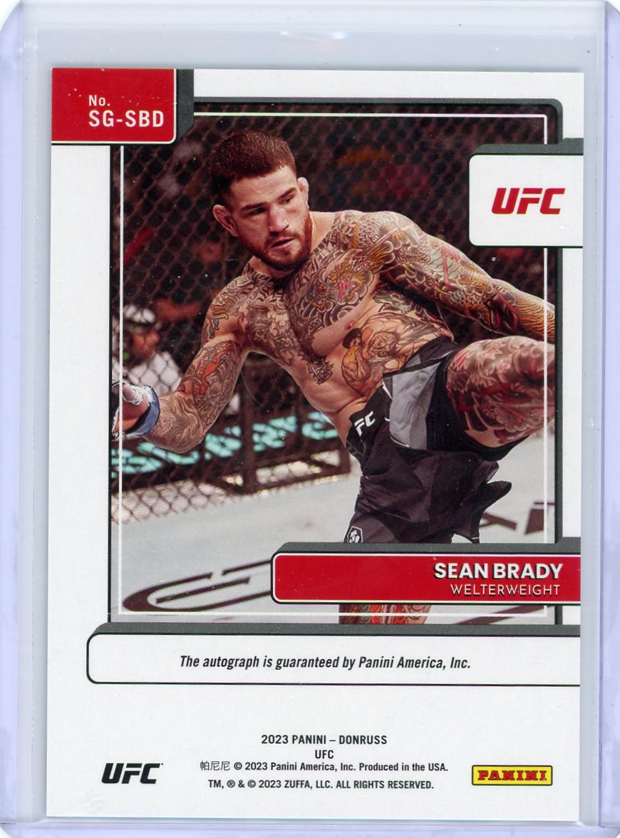 Sean Brady 2023 Panini Donruss Signature Series autograph