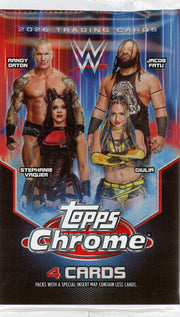 2026 Topps Chrome WWE Blaster 4-card Pack