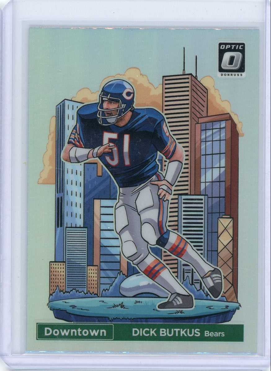 Dick Butkus 2025 Panini Donruss Optic Downtown SSP