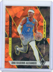 Shai Gilgeous-Alexander 2023-24 Panini Phoenix Fade to Black orange ice #'d 190/249