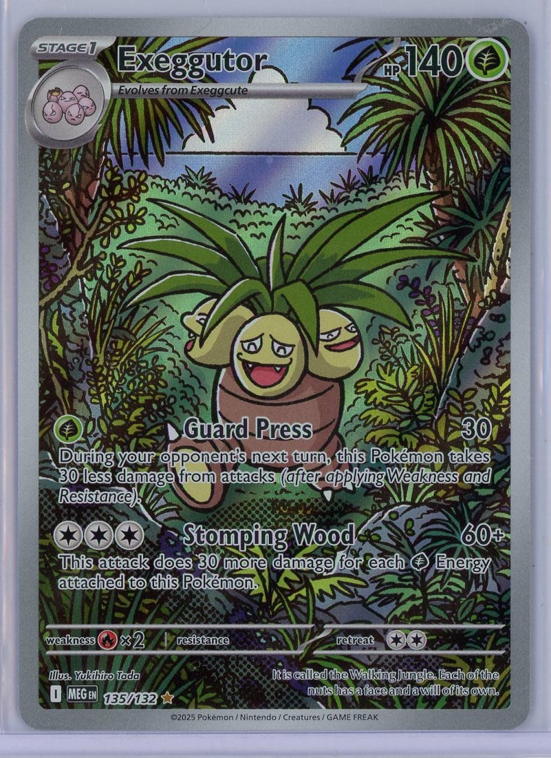 Exeggutor Pokémon Mega Evolution Illustration Rare #135/132