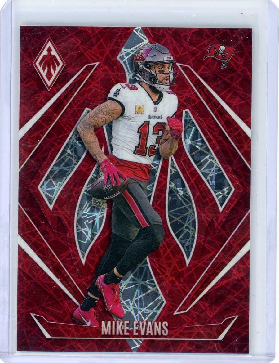 Mike Evans 2024 Panini Phoenix Red Lazer #'d 112/199