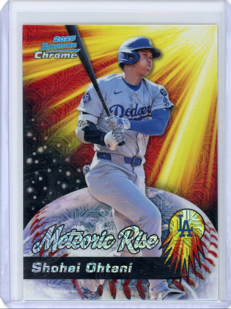 Shohei Ohtani 2025 Bowman Chrome Meteoric Rise Mojo Refractor