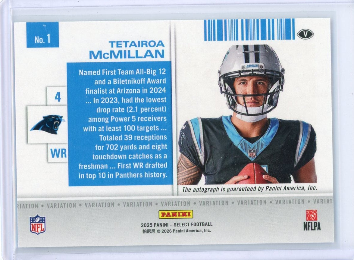Tetairoa McMillan 2025 Panini Contenders Rookie Ticket Autograph