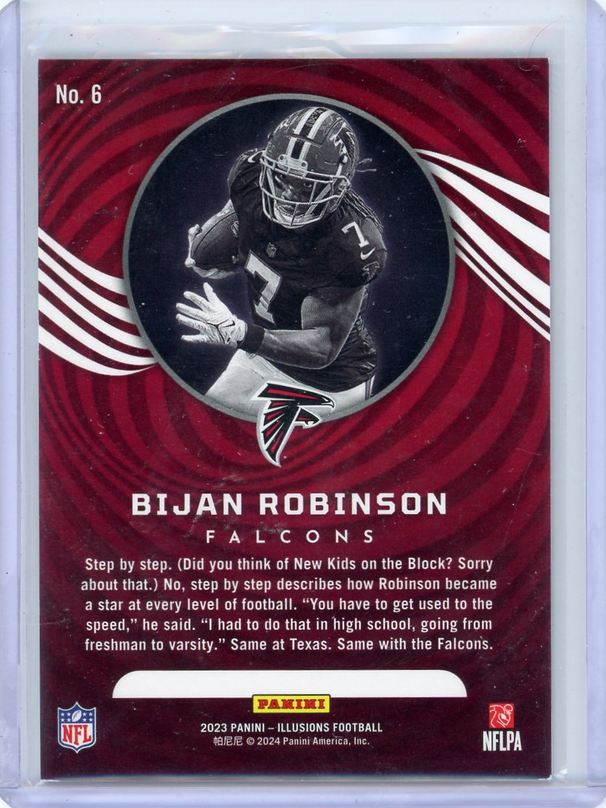 Bijan Robinson 2023 Panini Illusions RC Red #'d 158/175