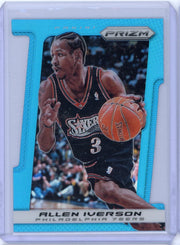 Allen Iverson 2013-14 Panini Prizm light blue prizm die-cut #'d 065/199