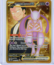 Team Rocket's Mewtwo Pokémon Destined Rivals Hyper Rare #240/182