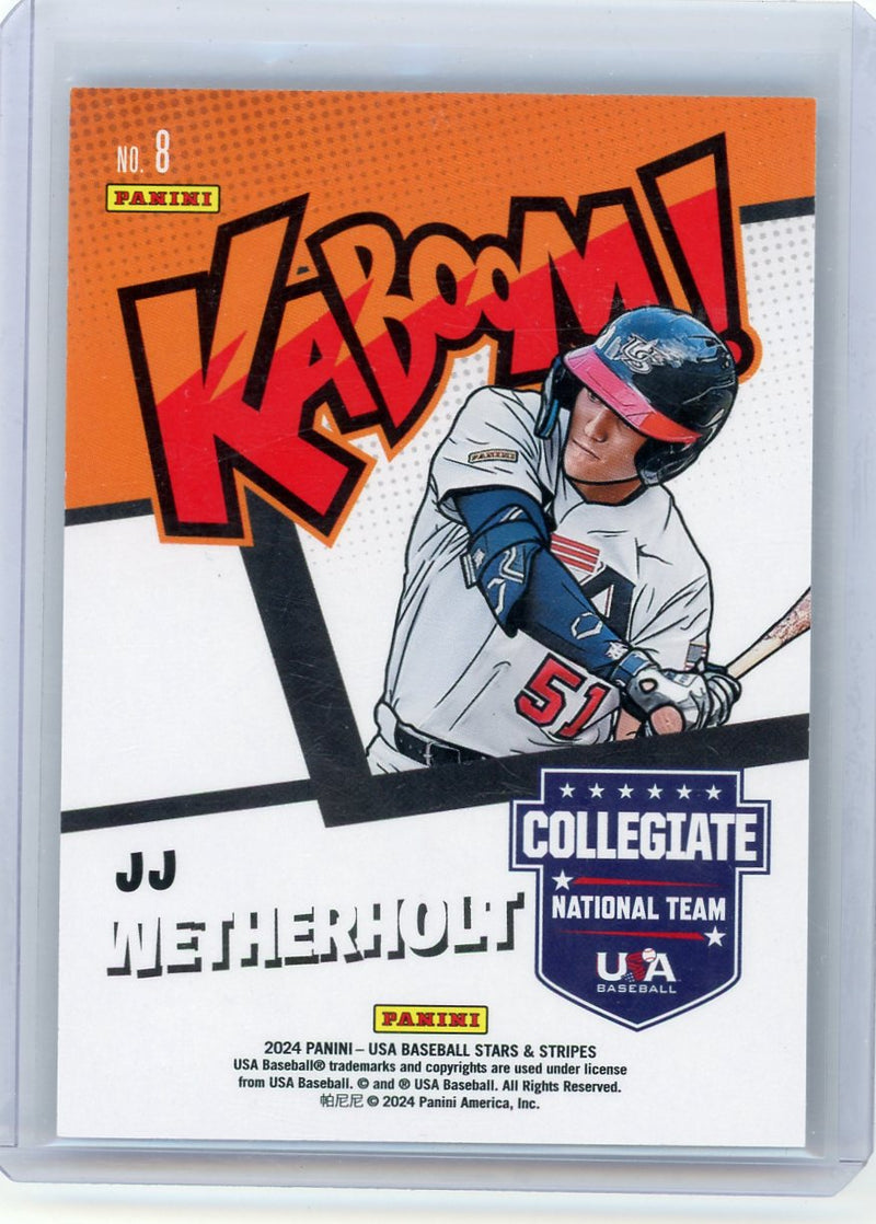 JJ Wetherholt 2024 Panini USA Baseball Stars & Stripes Kaboom!