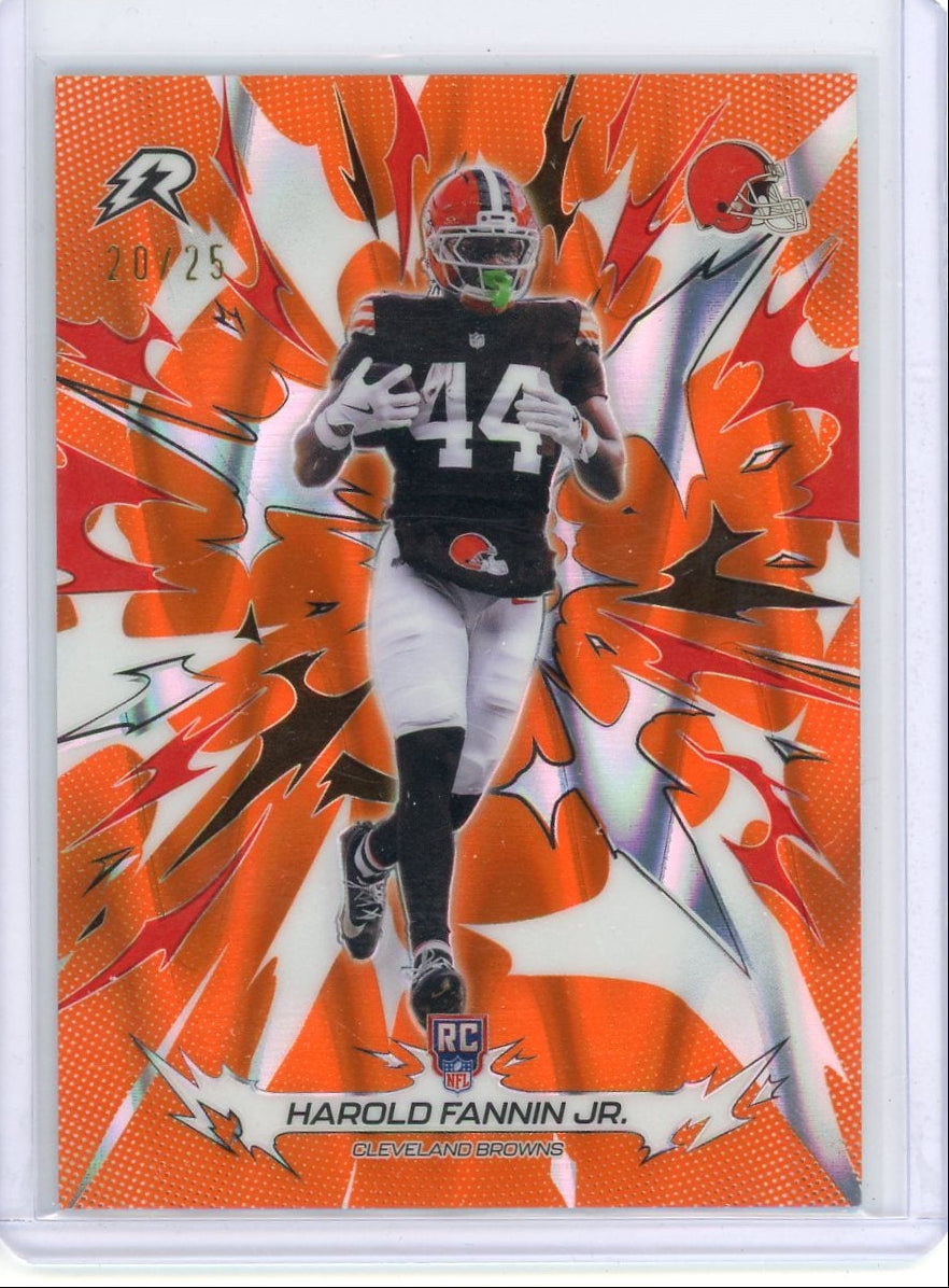 Harold Fannin Jr. 2025 Topps Resurgence Football Rookie Orange #'d 20/25
