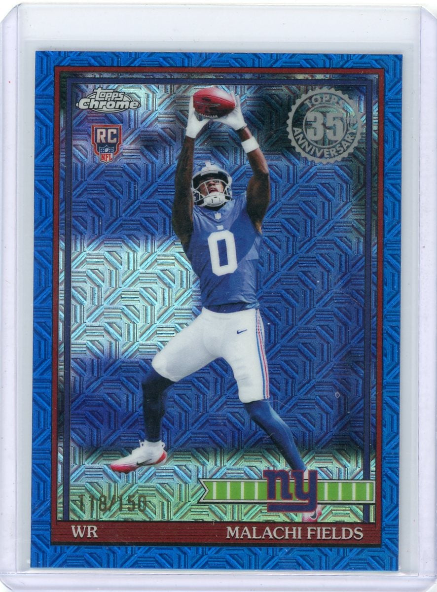Malachi Fields 2026 Topps Silver Pack Blue Mojo #'d 118/150