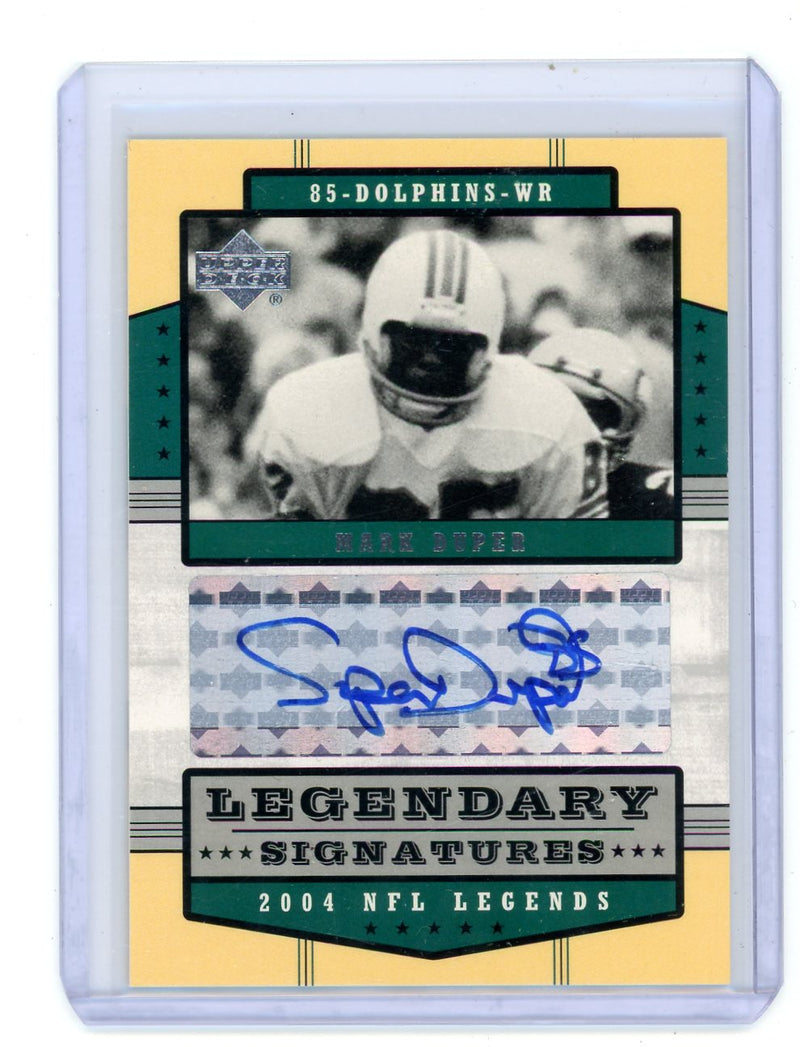 Mark Duper 2004 Upper Deck Legendary Signatures