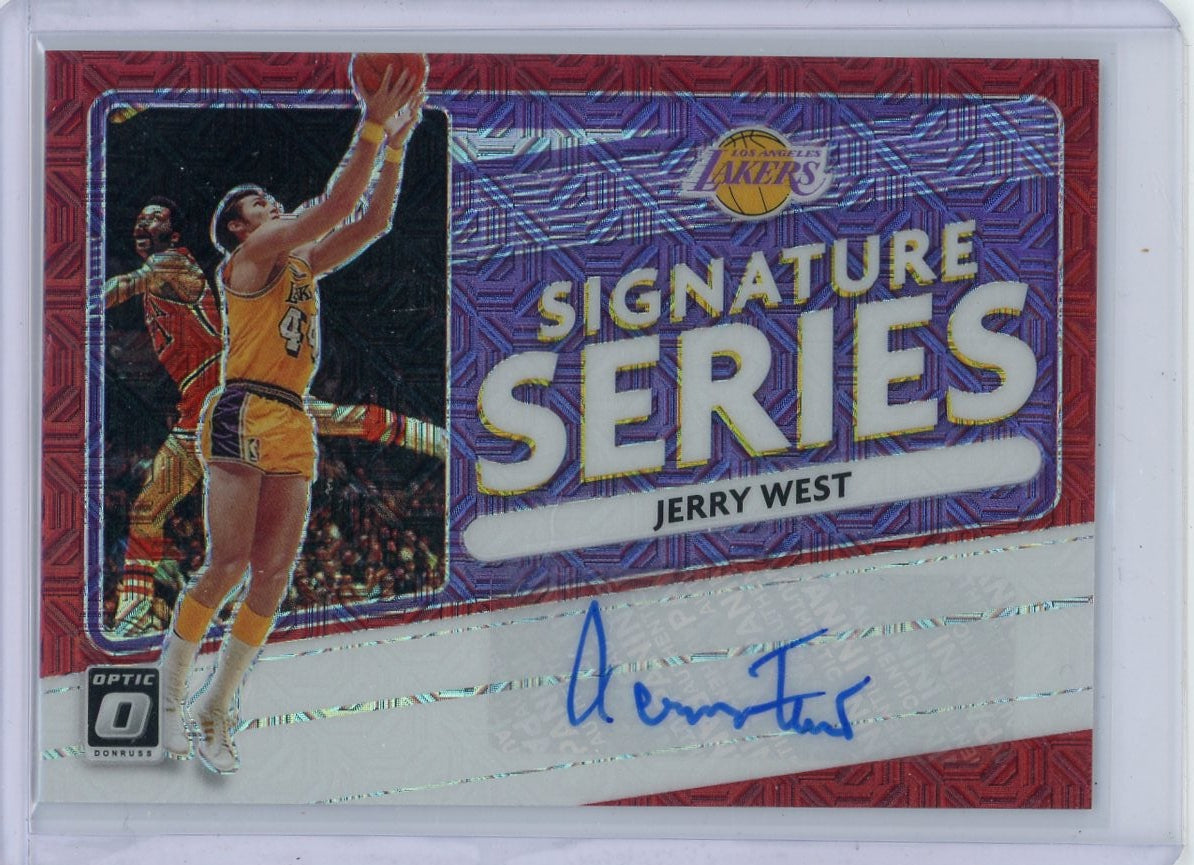 Jerry West 2020 Panini Donruss Optic Signature Series Red Choice