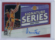 Jerry West 2020 Panini Donruss Optic Signature Series Red Choice