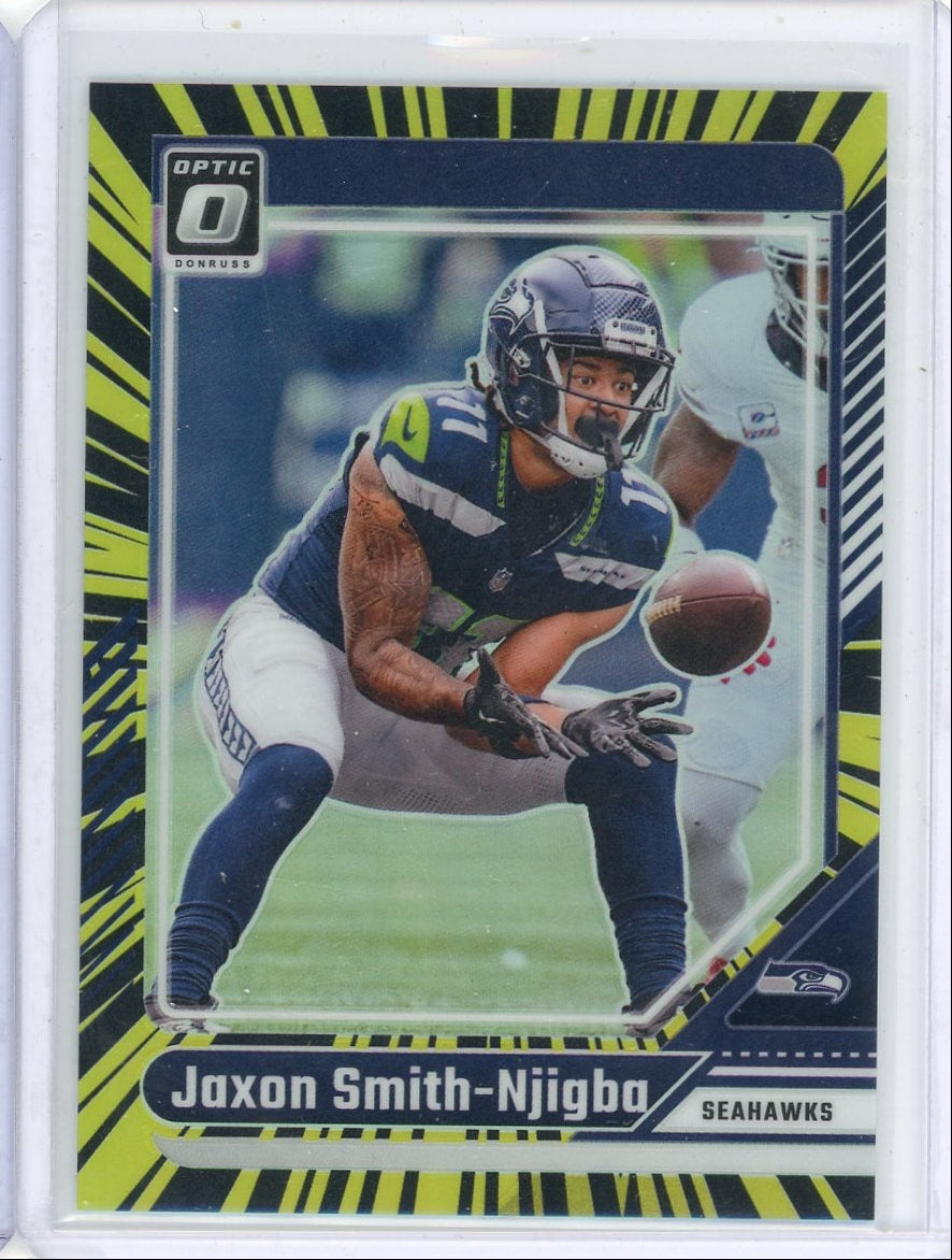 Jaxon Smith-Njigba 2024 Panini Donruss Optic Electricity prizm #'d 37/75