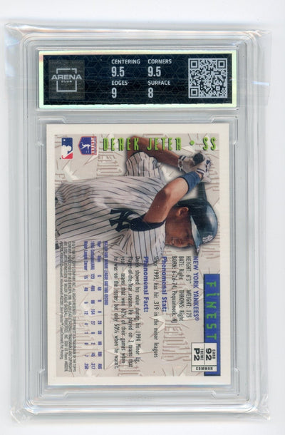 Derek Jeter 1996 Topps Finest Phenoms w/ coating ARENA 8.5