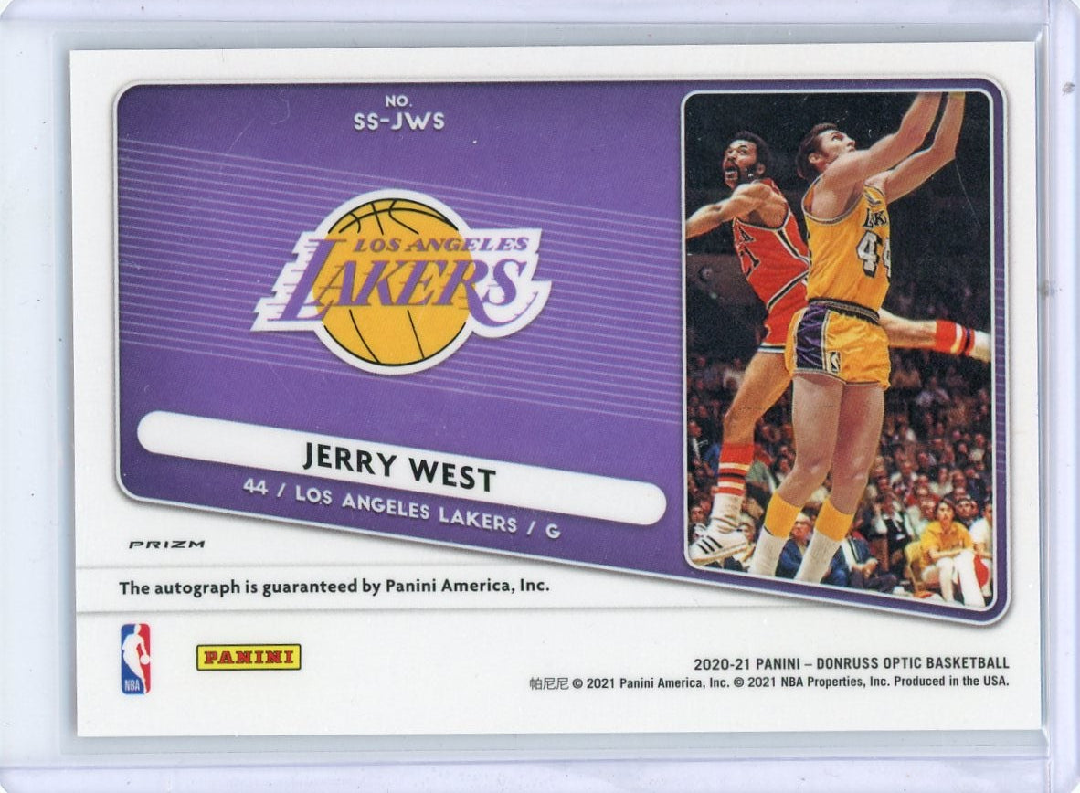 Jerry West 2020 Panini Donruss Optic Signature Series Red Choice