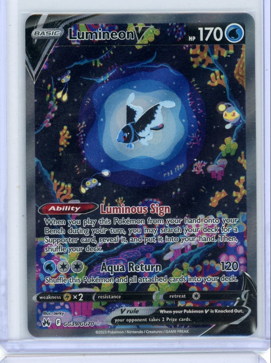 Lumineon V Pokémon Crown Zenith Galarian Gallery #GG39/GG70