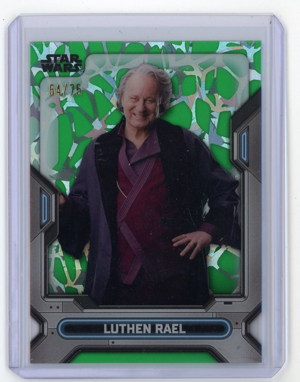 Luthen Rael 2023 Topps NYCC Star Wars green acetate #'d 54/75