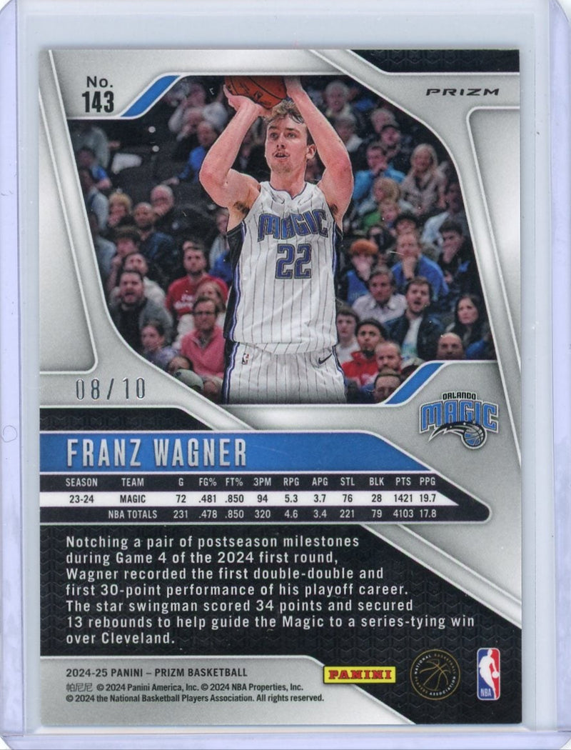 Franz Wagner 2024-25 Panini Prizm Gold Wave prizm 