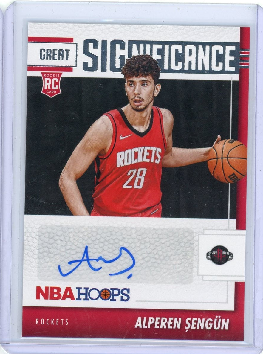 Alperen Şengün 2021-22 Panini NBA Hoops Great Significance Auto RC