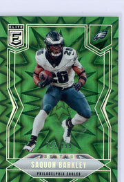 Saquon Barkley 2025 Panini Donruss Elite Aspirations Lime Green #'d 715/999