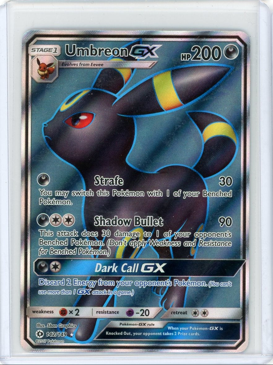 Umbreon GX 2017 Pokemon Sun & Moon Full-Art #142/149