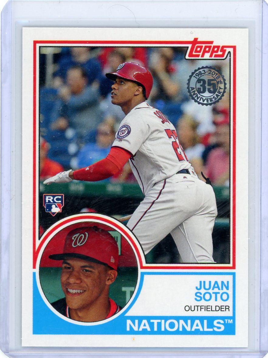 Juan Soto 2018 Topps Update Series 35th Anniversary RC
