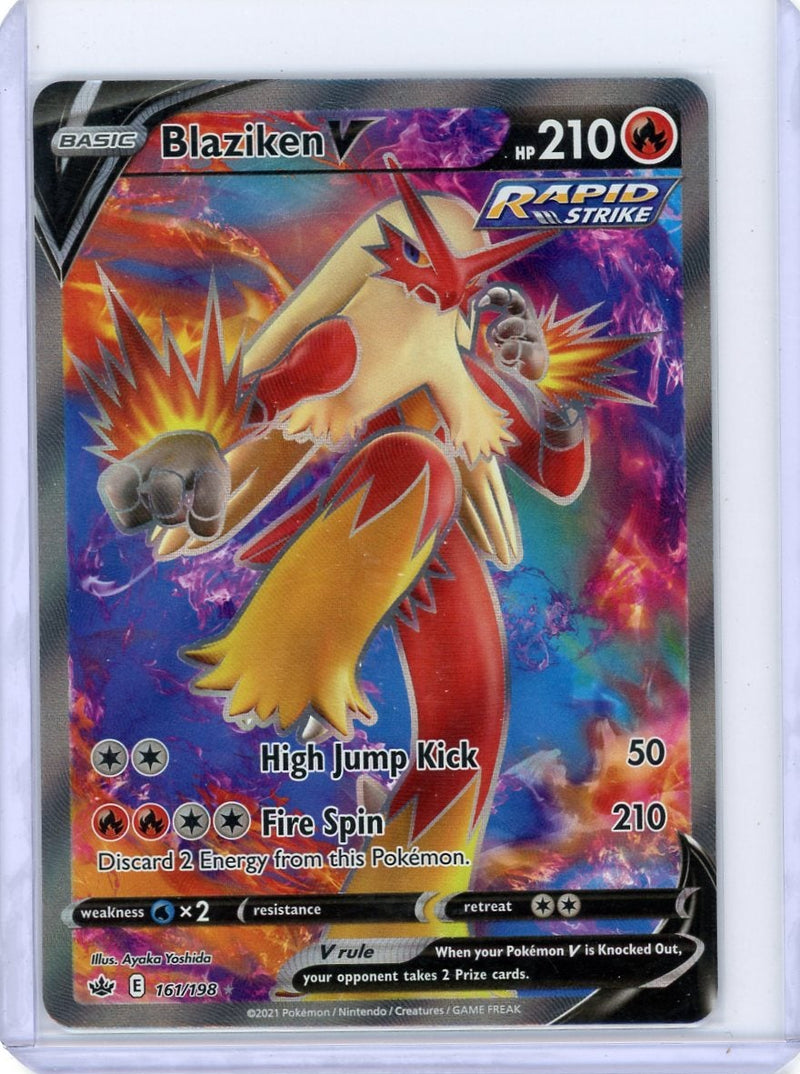 Blaziken V 2021 Pokemon Chilling Reign full-art holo 