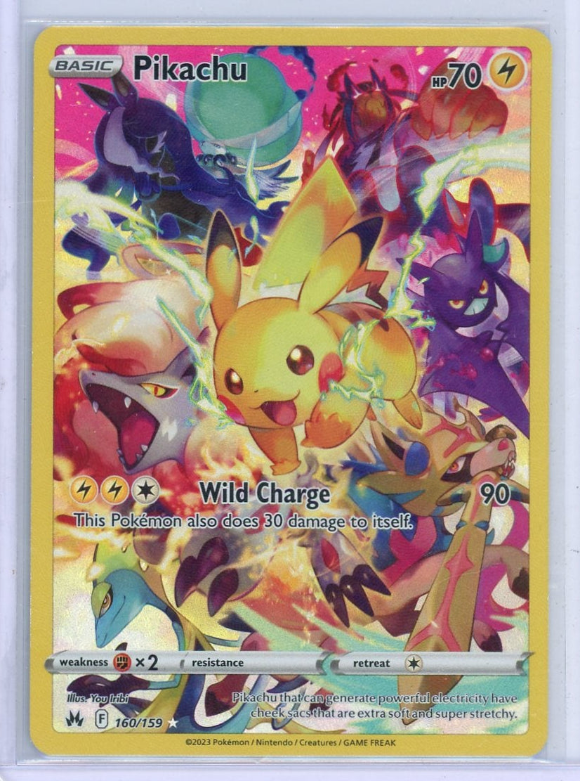Pikachu Pokémon Crown Zenith Secret Rare #160/159