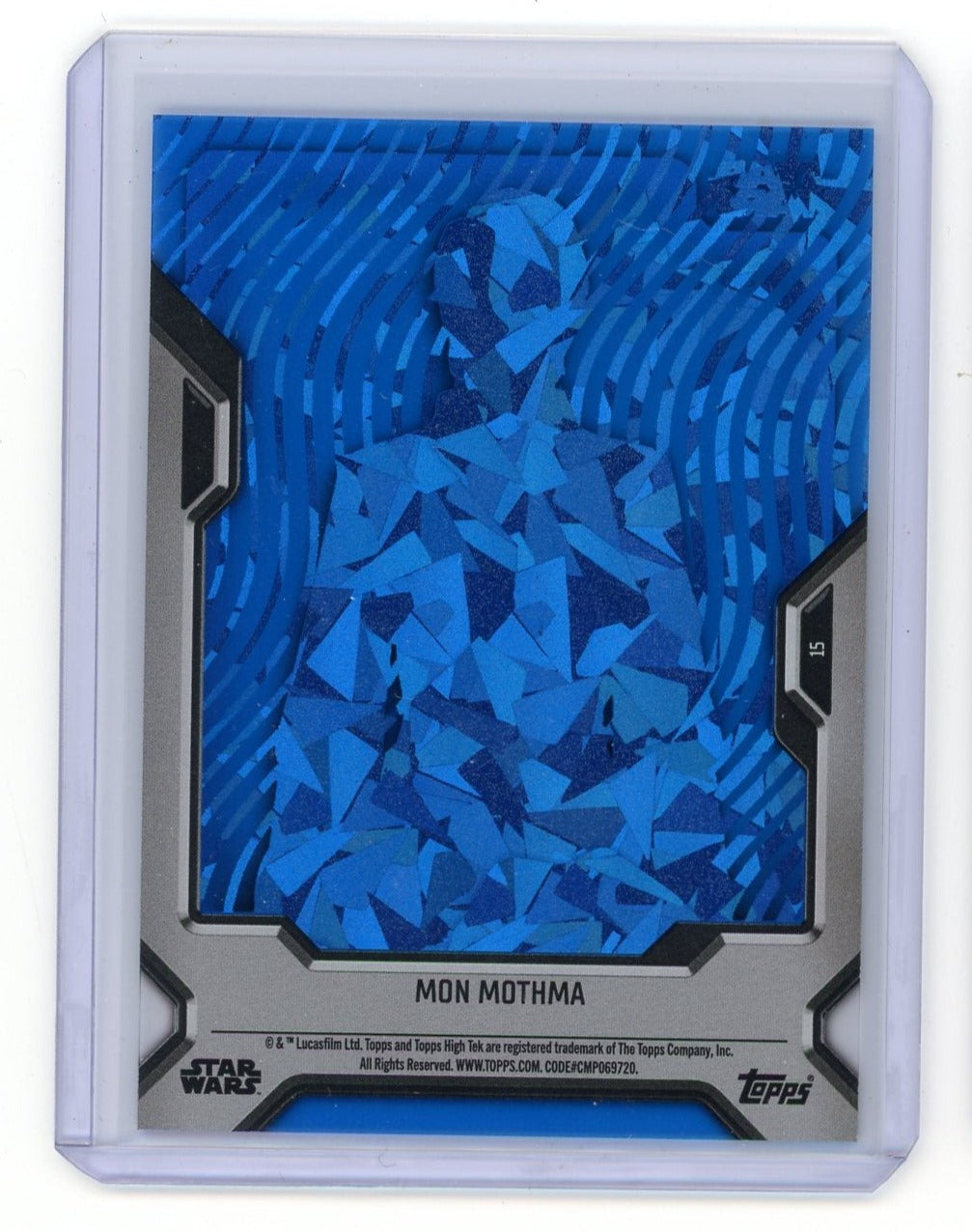 Mon Mothma 2023 Topps NYCC Star Wars blue acetate #'d 14/50