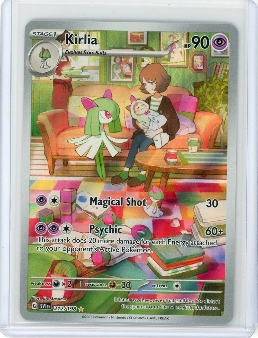 Kirlia 2023 Pokemon Scarlet & Violet Illustration rare #212/198