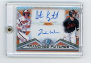 Heston Kjerstad / Jordan Westburg 2020 Bowman Chrome Franchise Futures autograph orange #'d 16/25