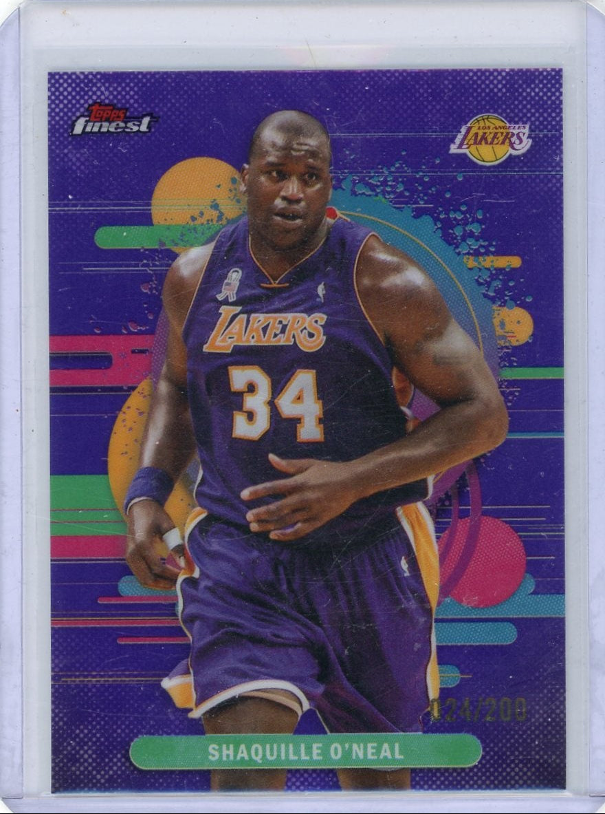 Shaquille O'Neal 2025-26 Topps Finest Purple Refractor #'d 024/200