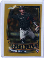 Patrick Bailey 2023 Topps Chrome Update Youthquake Gold /50