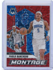 Paolo Banchero 2024-25 Panini Mosaic Fast Break Montage red #'d 65/99