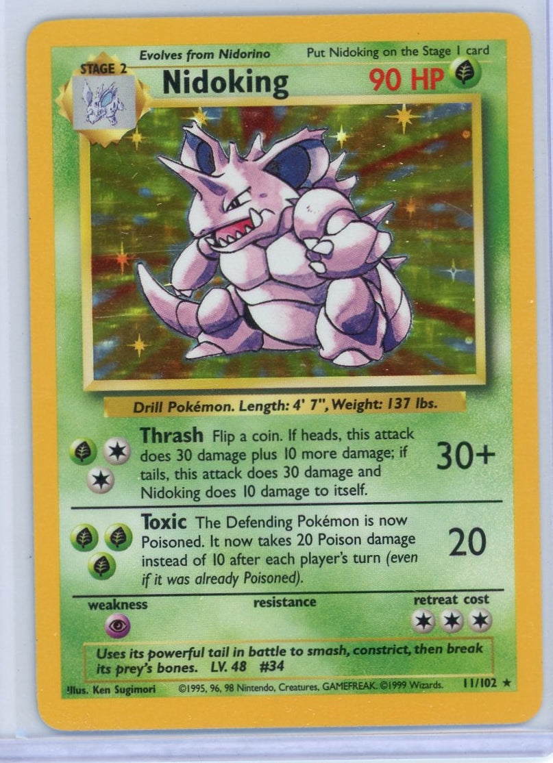 Nidoking Pokémon Base Set Holo #11/102