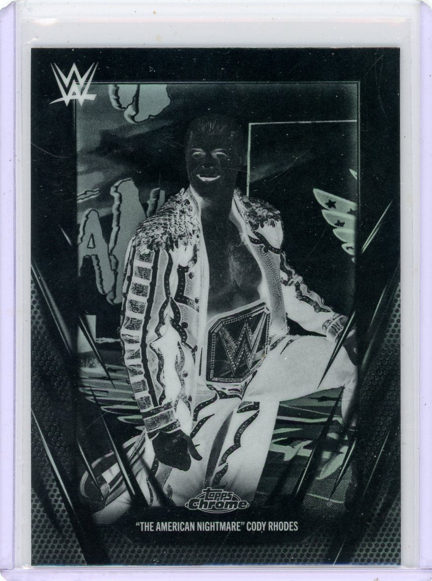 "The American Nightmare" Cody Rhodes 2026 Topps Chrome WWE Negative Refractor