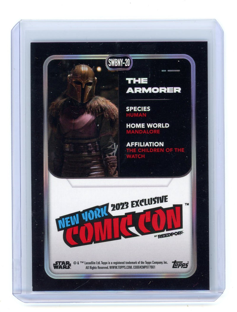 The Armorer 2023 Topps NYCC Star Wars speckled