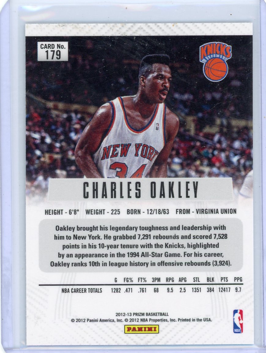 Charles Oakley 2012-13 Panini Prizm Silver