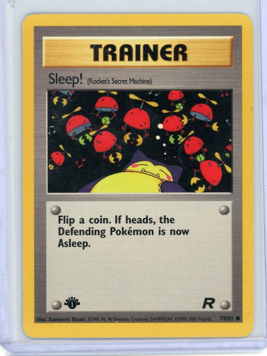 Sleep! Pokémon Team Rocket 1st Edition Non Holo #79/82