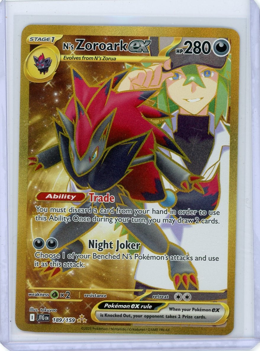 N's Zoroark ex 2025 Pokemon Journey Together Hyper Rare #189/159