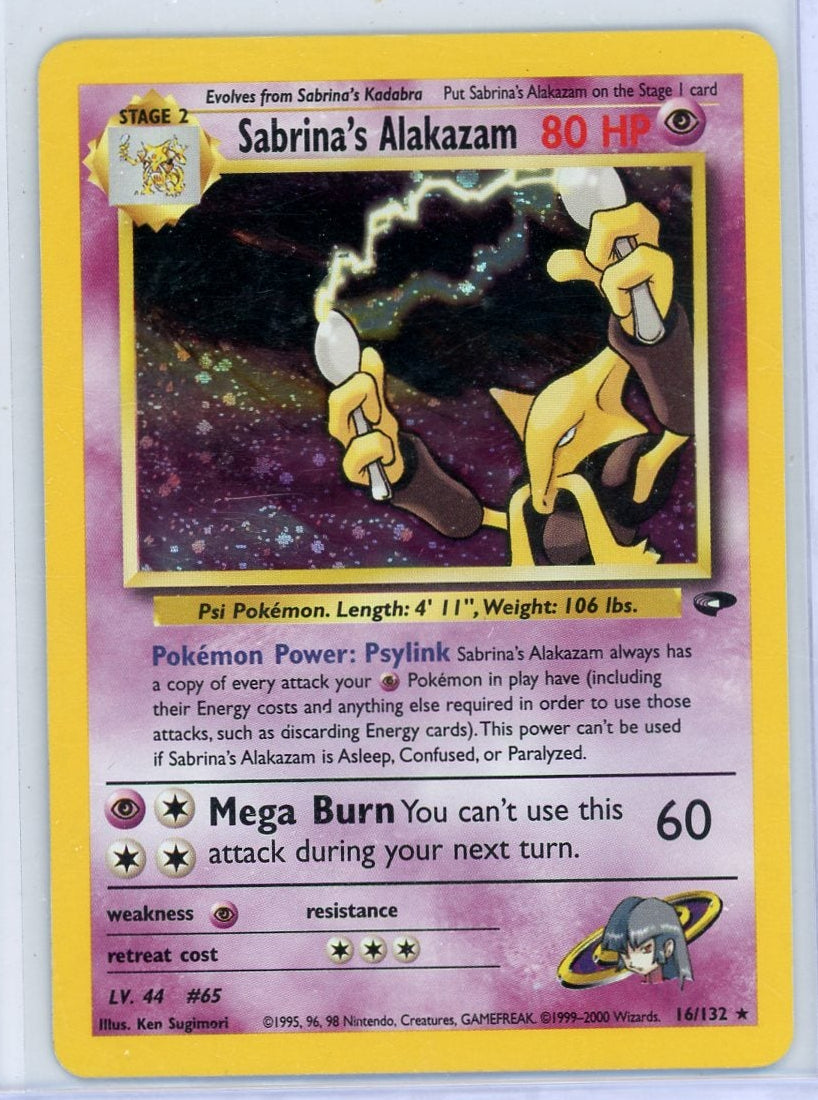 Sabrina's Alakazam Pokémon Gym Challenge Holo #16/132 (NM)