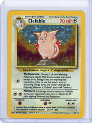 Clefable 1999 Pokemon Jungle (no symbol) holo #1/64 LP/MP