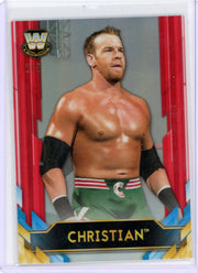 Christian 2020 Topps Chrome WWE Big Legends Red Refractor #'d 2/5
