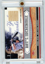 Derek Jeter 2002 Fleer Bat's Incredible game-used bat relic