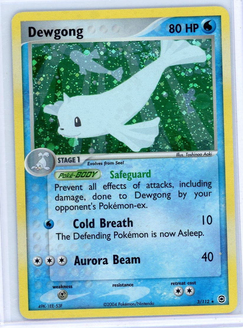 Dewgong Pokémon EX Firered Leafgreen Holo #3/112